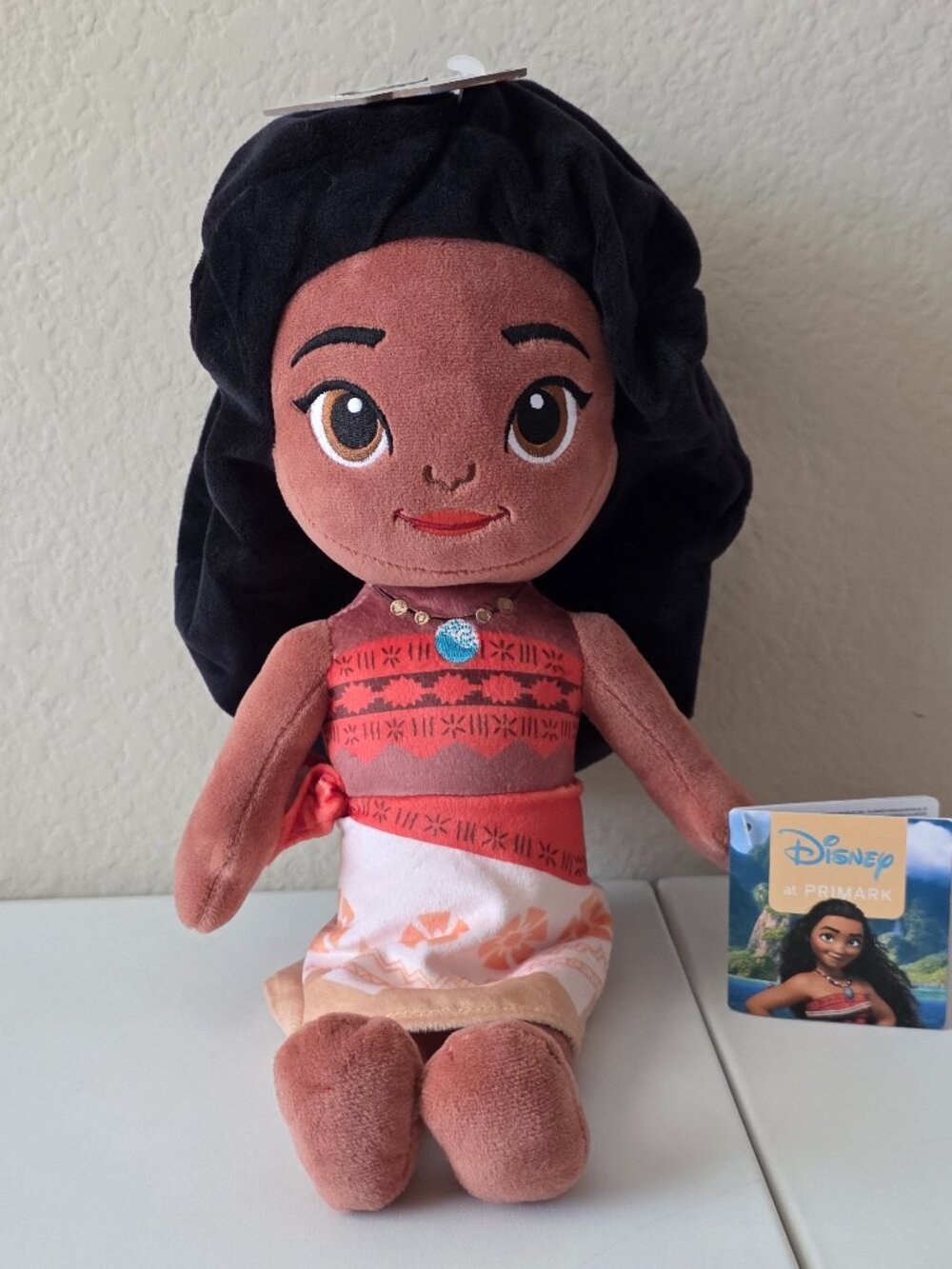Disney X Primark Moana Light Up Chest Necklace 15" Plush Stuffie NEW